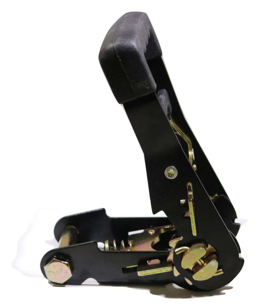 2" Heavy Duty Strap Ratchet w/ Rubber Ergonomic Grip and Pull - 4,400 lb. WLL | 2HDSWR