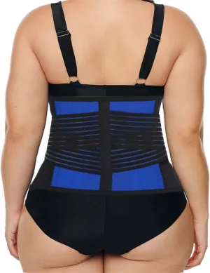 Back Corrector Orthopedic Girdle Lumbar Sciatica Waist Support Belt Posture Corrector Corset Physio Lower Back Pain Relief Health Care Women Health and Relaxation (Color : Blue, Size : 4XL)
