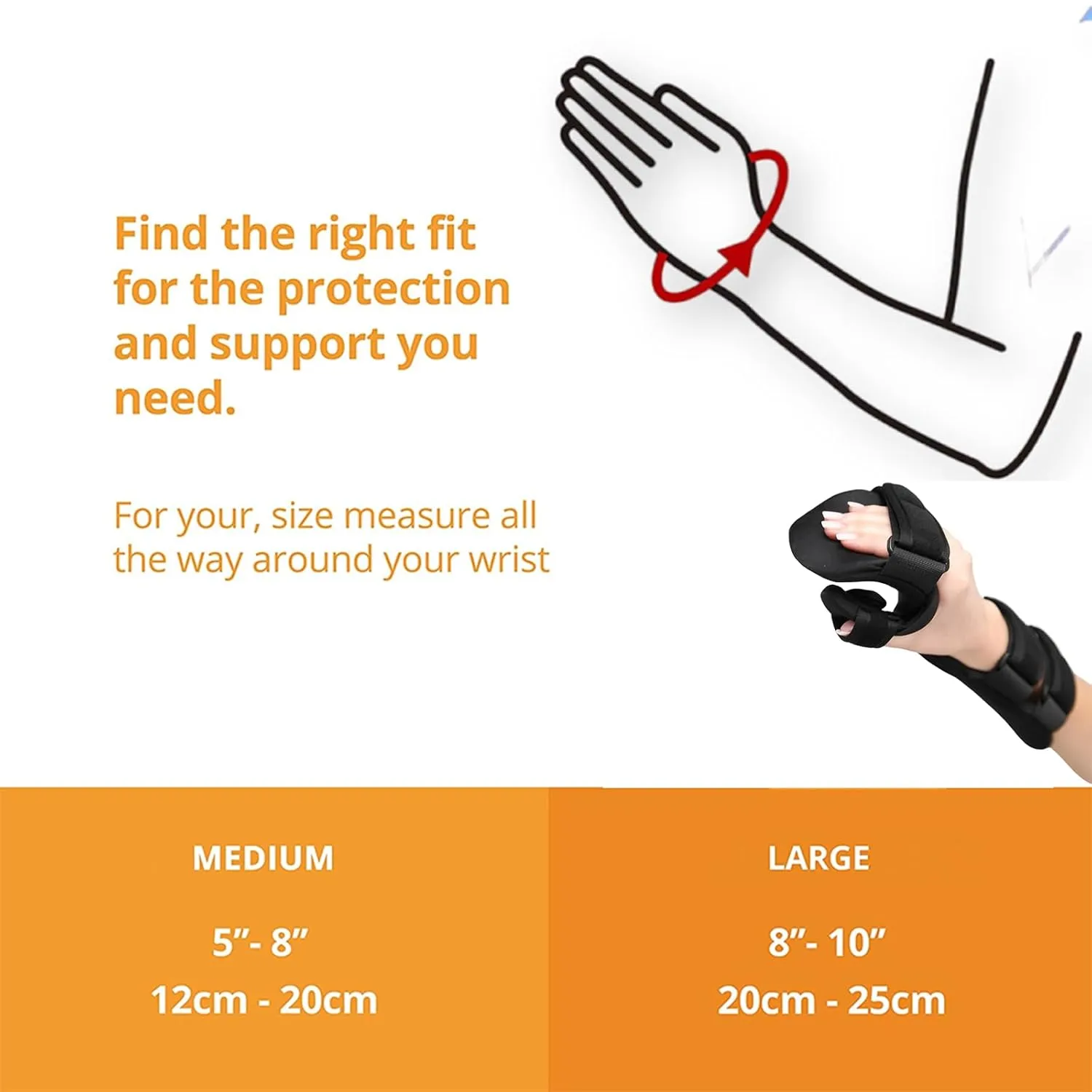 Carpal Tunnel Wrist Brace Night Support, Resting Hand Braces for Syndrome Tendonitis Carpelrx, Cockup Wrist Splint for Sleeping Sprained Pain Relief Orthopedic (Right, Medium)