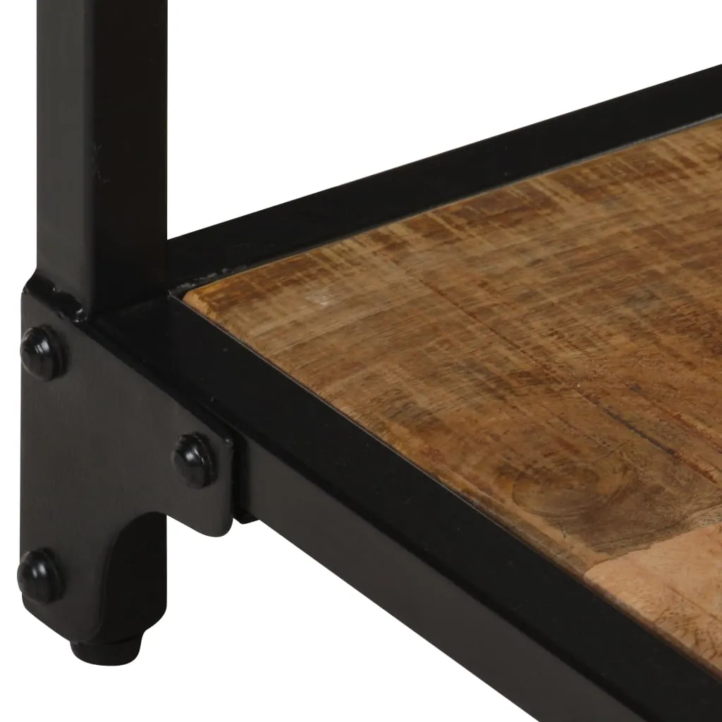 Coffee Table 40x40x36 cm Solid Rough Mango Wood