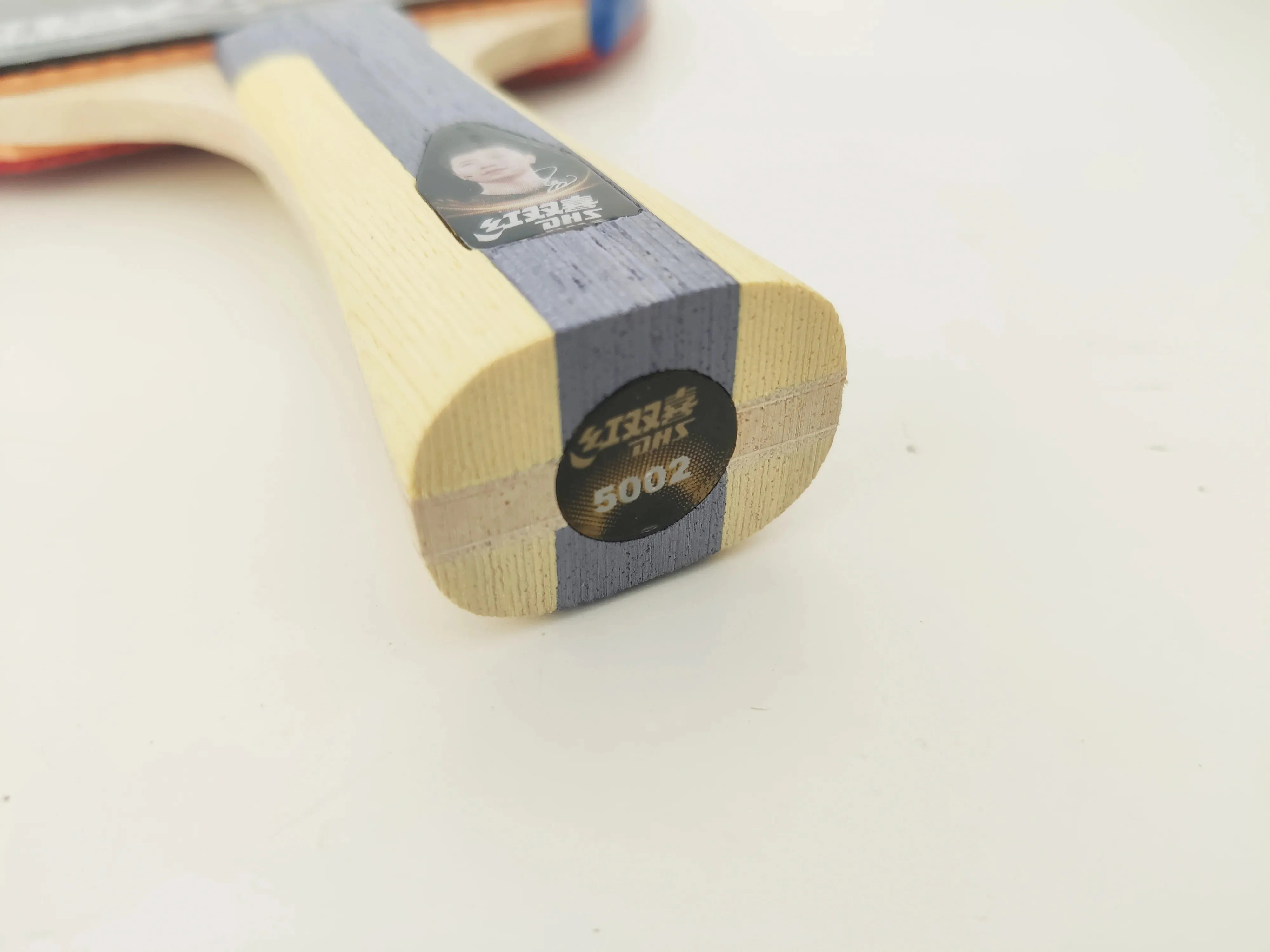 DHS 5-Star 5002 Professional Table Tennis Bat Hurricane 3 Rubbers   Case