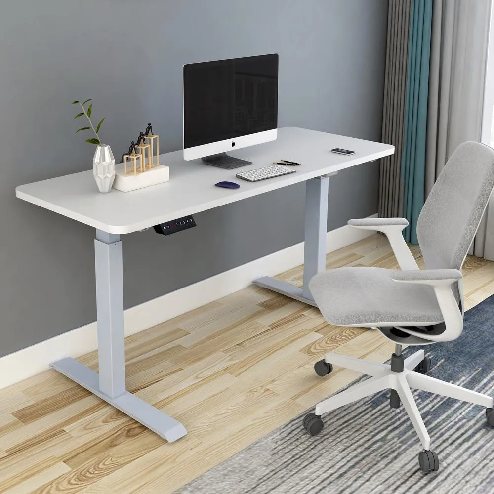 Electric Standing Desk Height Adjustable Sit Stand Workstation Motorised Single Dual Motors Frame Top