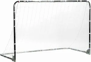 Franklin Sports Competition Soccer Goals - Backyard Portable Steel Soccer Goals - Adult   Youth Soccer Goal with Net   Ground Stakes Included - Multiple Sizes   Colors