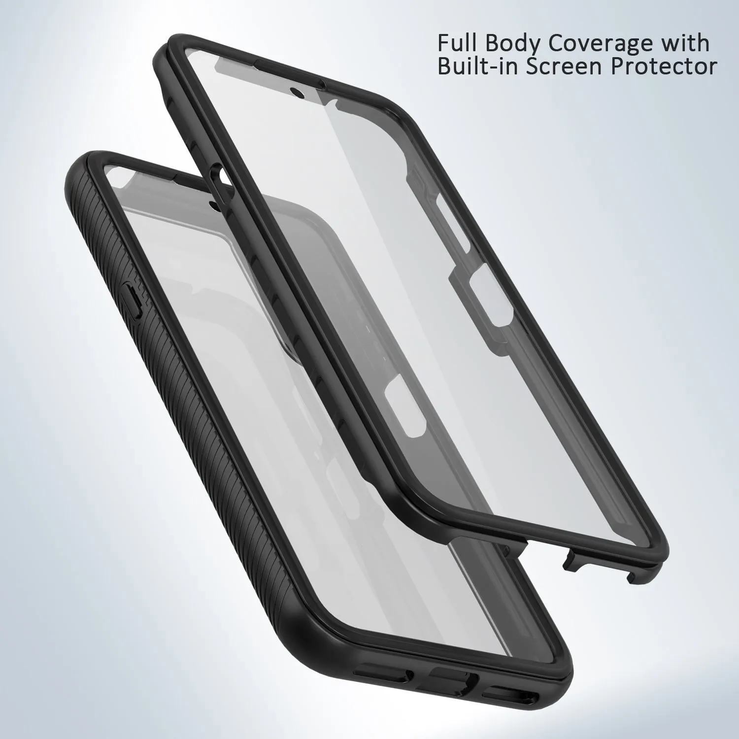 Heavy-Duty Case with Built-in Screen Protector for TCL 20s