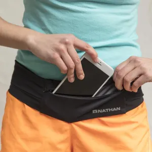 Nathan Running Belt  The Zipster Lite  Waist Pack with 2 Zippers. Bounce Free Pouch/Lightweight/Runners Fanny Pack. Fits All iPhones, Android, Samsung. for Men and Women.