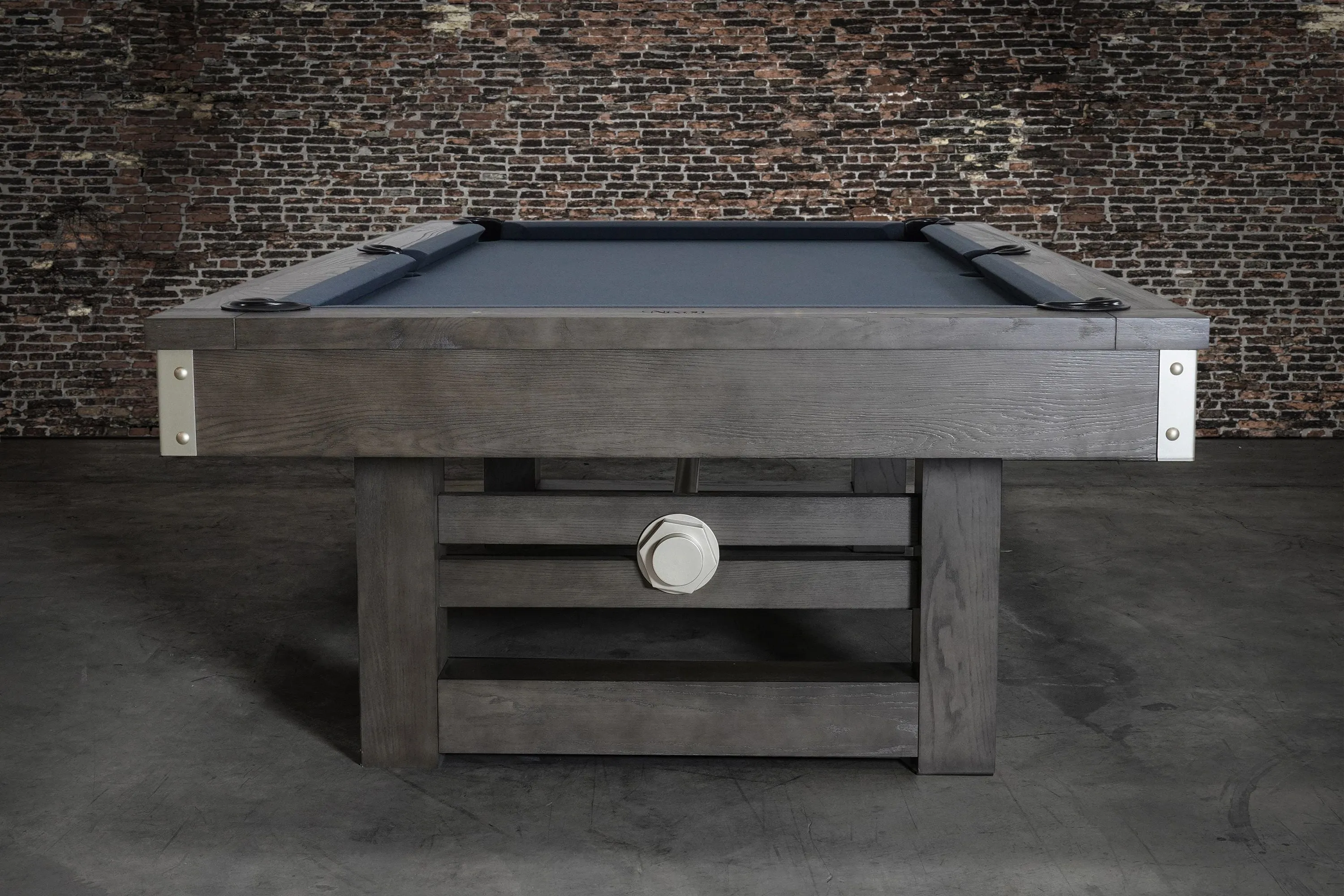 Nixon Bryant 8' Slate Pool Table in Grayson Grey Finish w/ Dining Top Option