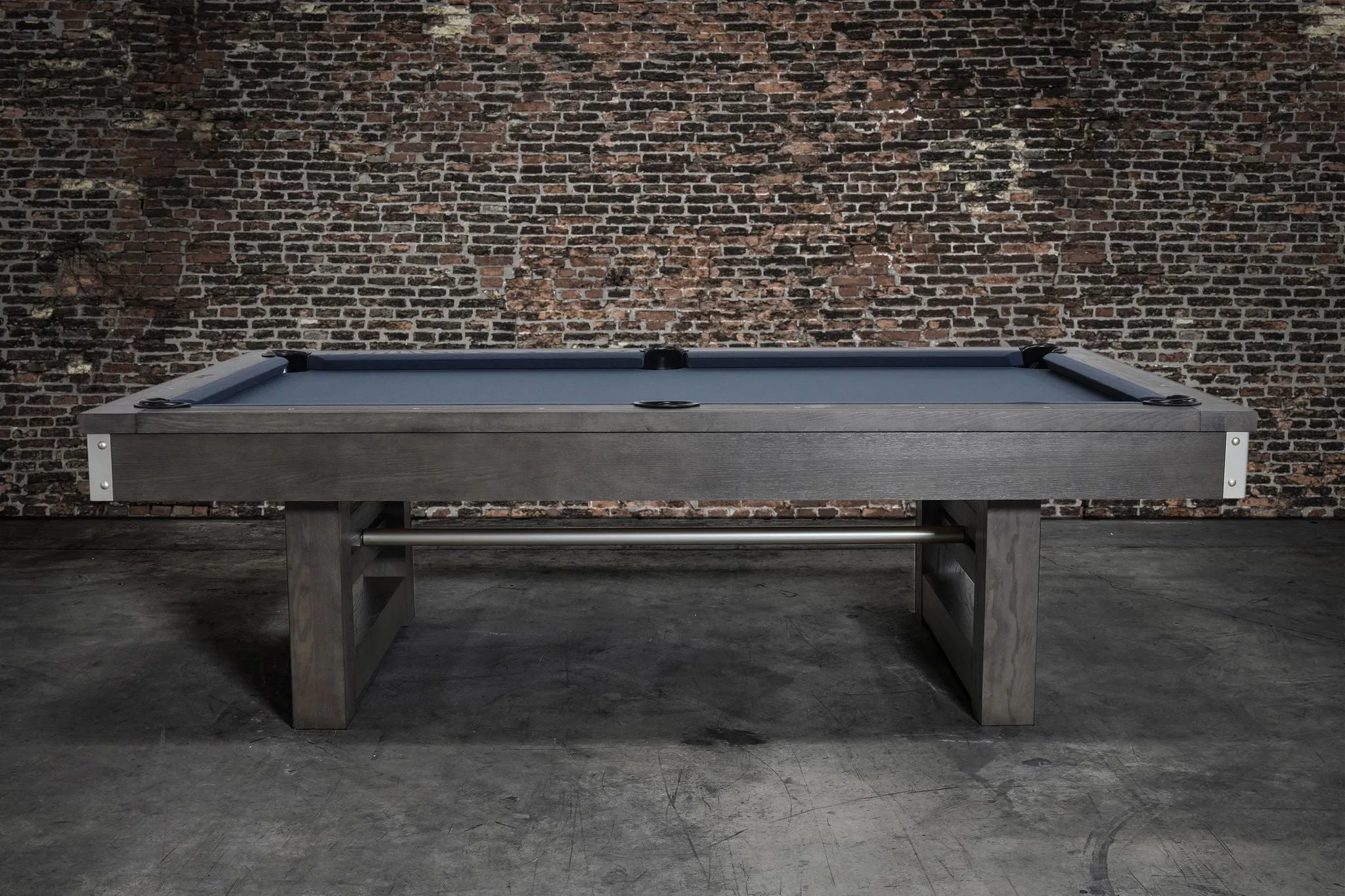 Nixon Bryant 8' Slate Pool Table in Grayson Grey Finish w/ Dining Top Option