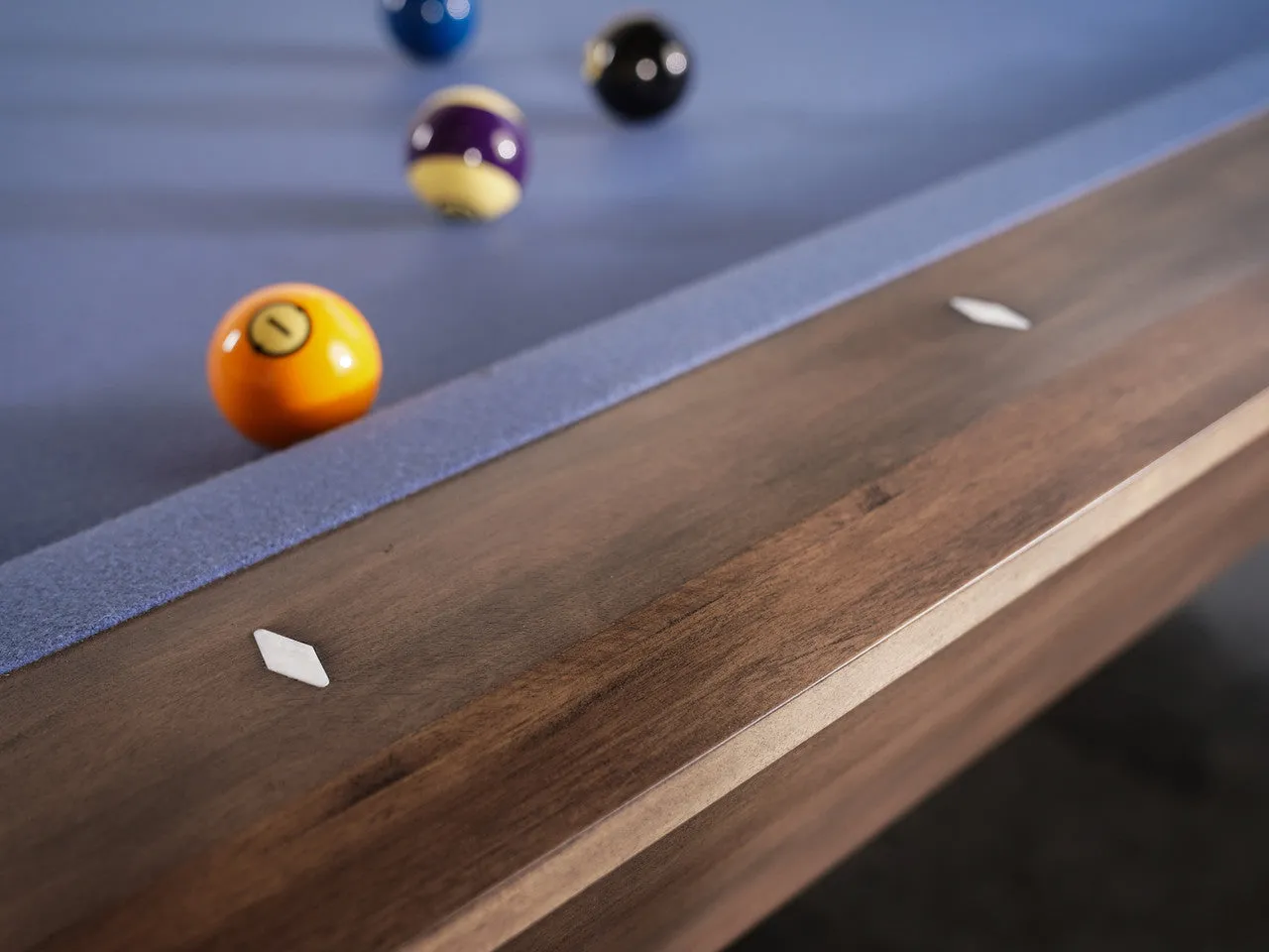 Nixon Desyn 8' Slate Pool Table in Walnut Finish w/ Dining Top Option