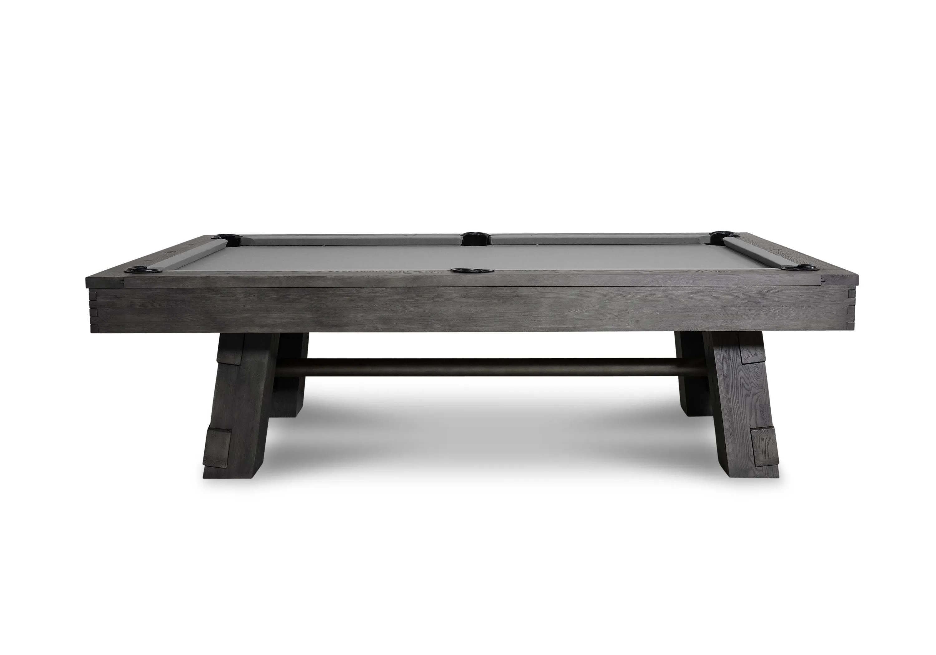 Nixon Georgia 7' Slate Pool Table in Grayson Grey Finish w/ Dining Top Option