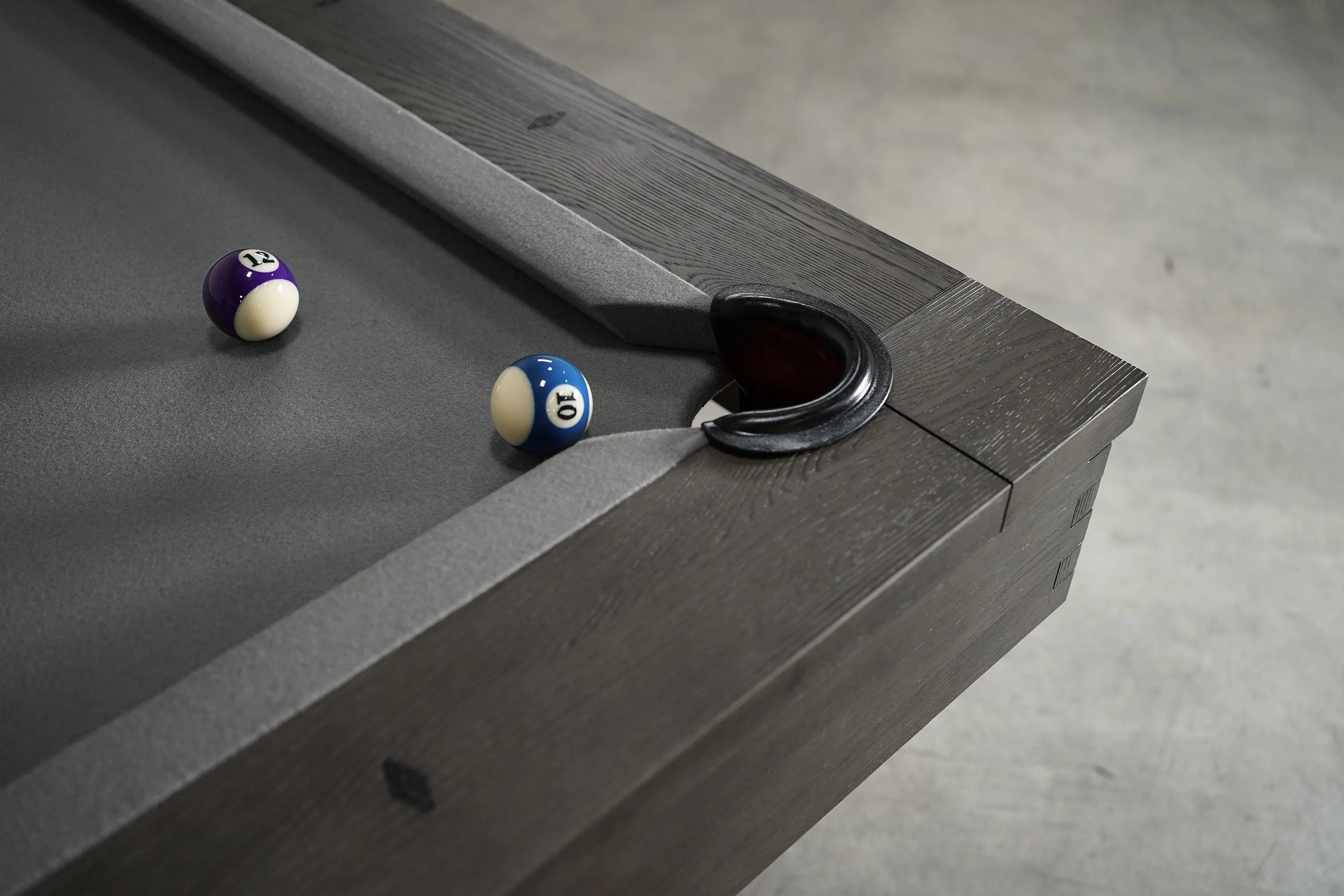 Nixon Georgia 7' Slate Pool Table in Grayson Grey Finish w/ Dining Top Option