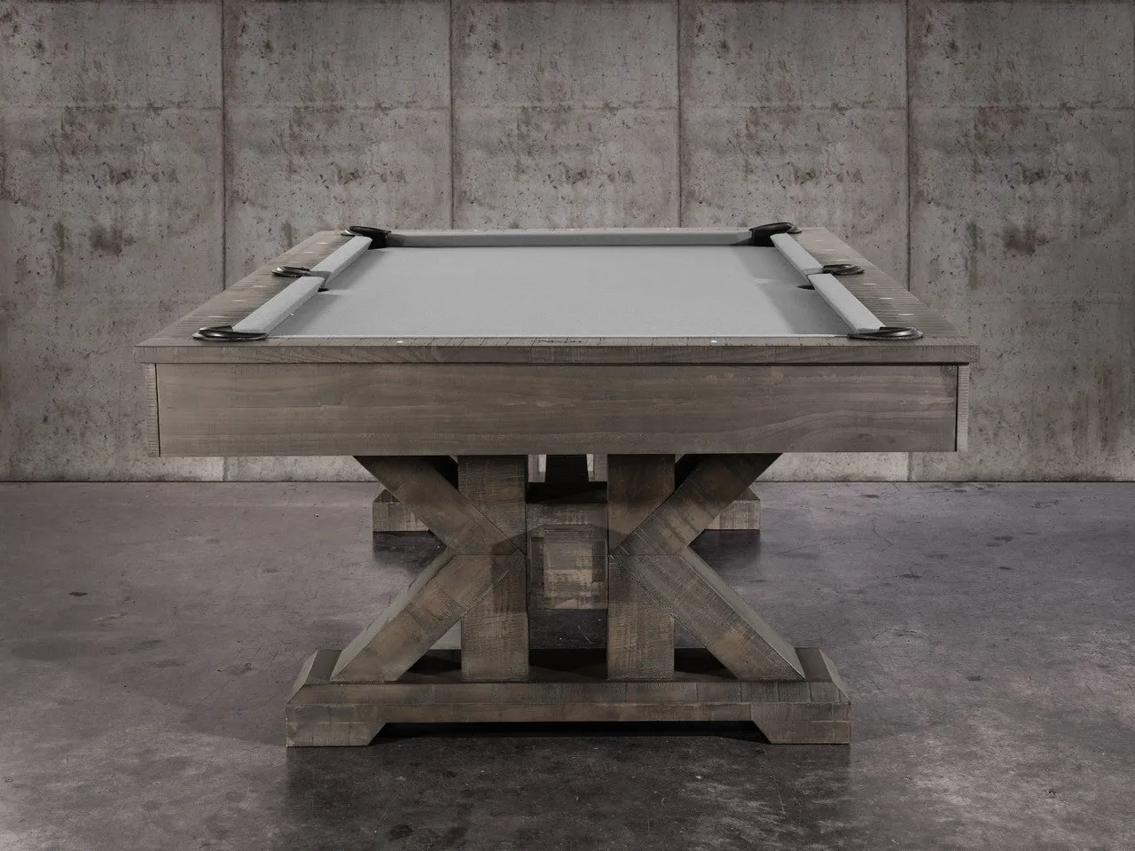 Nixon Jasper 7' Slate Pool Table in Weathered Slate Finish w/ Dining Top Option