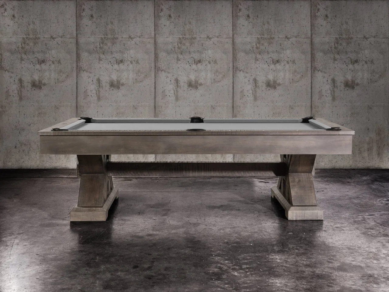 Nixon Jasper 7' Slate Pool Table in Weathered Slate Finish w/ Dining Top Option