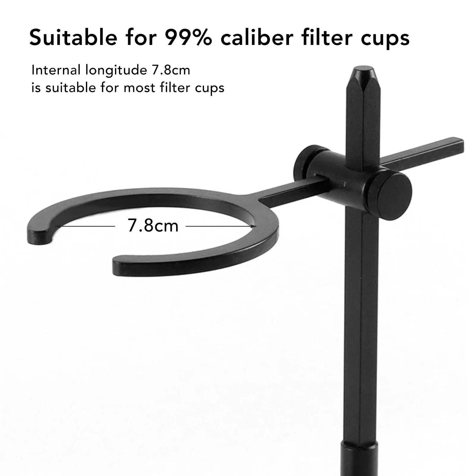 Pour Over Coffee Stand Aluminum Alloy Pour Over Coffee Station Dripper Stand Adjustable Antislip Coffee Dripper Stand