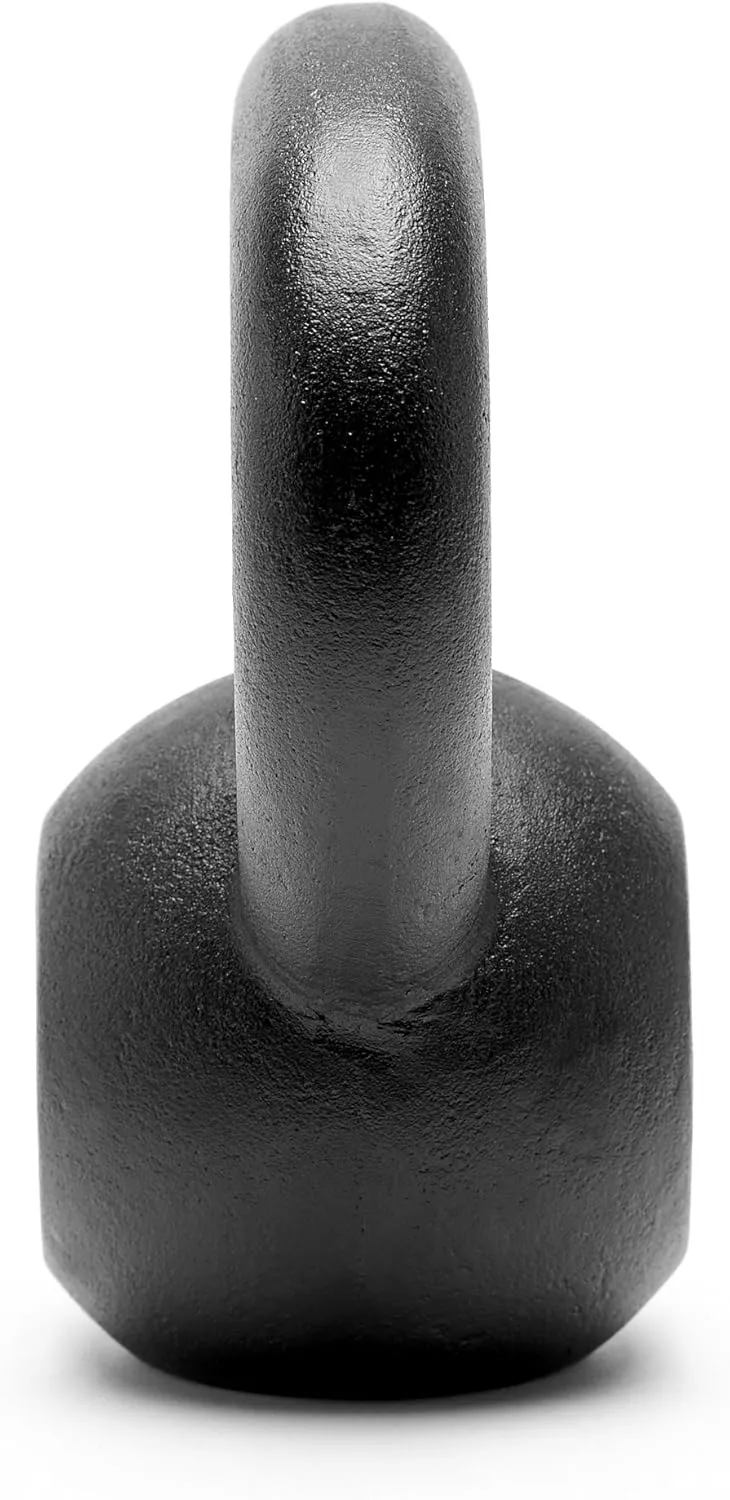 Premium Powder Coated Solid Cast Iron Kettlebell Weights 5, 10, 15, 20, 25, 30, 35, 40, 45 lbs