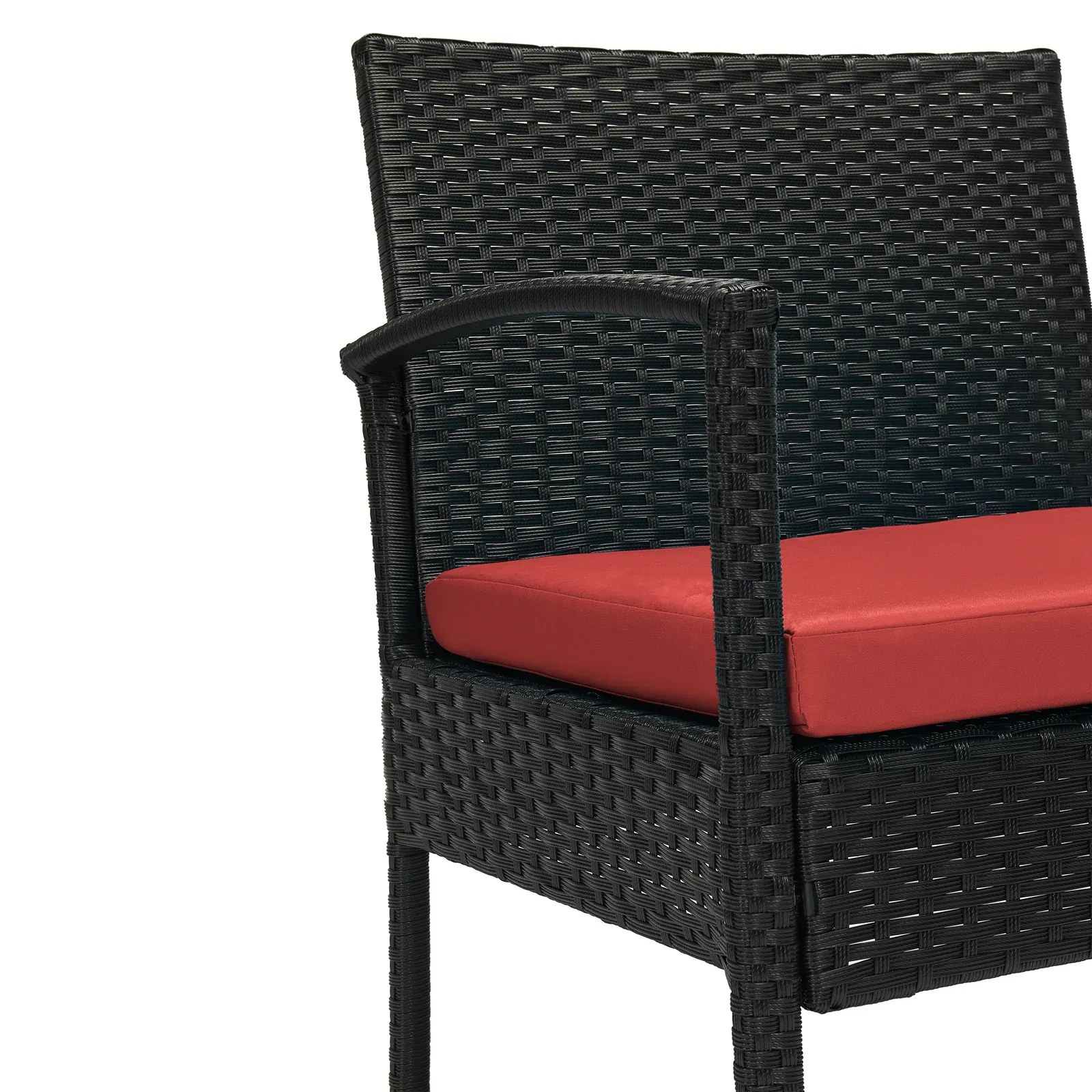 Pronto Outdoor Patio Seating Set 2 Chairs and 1 Table Set (Brown   Red)