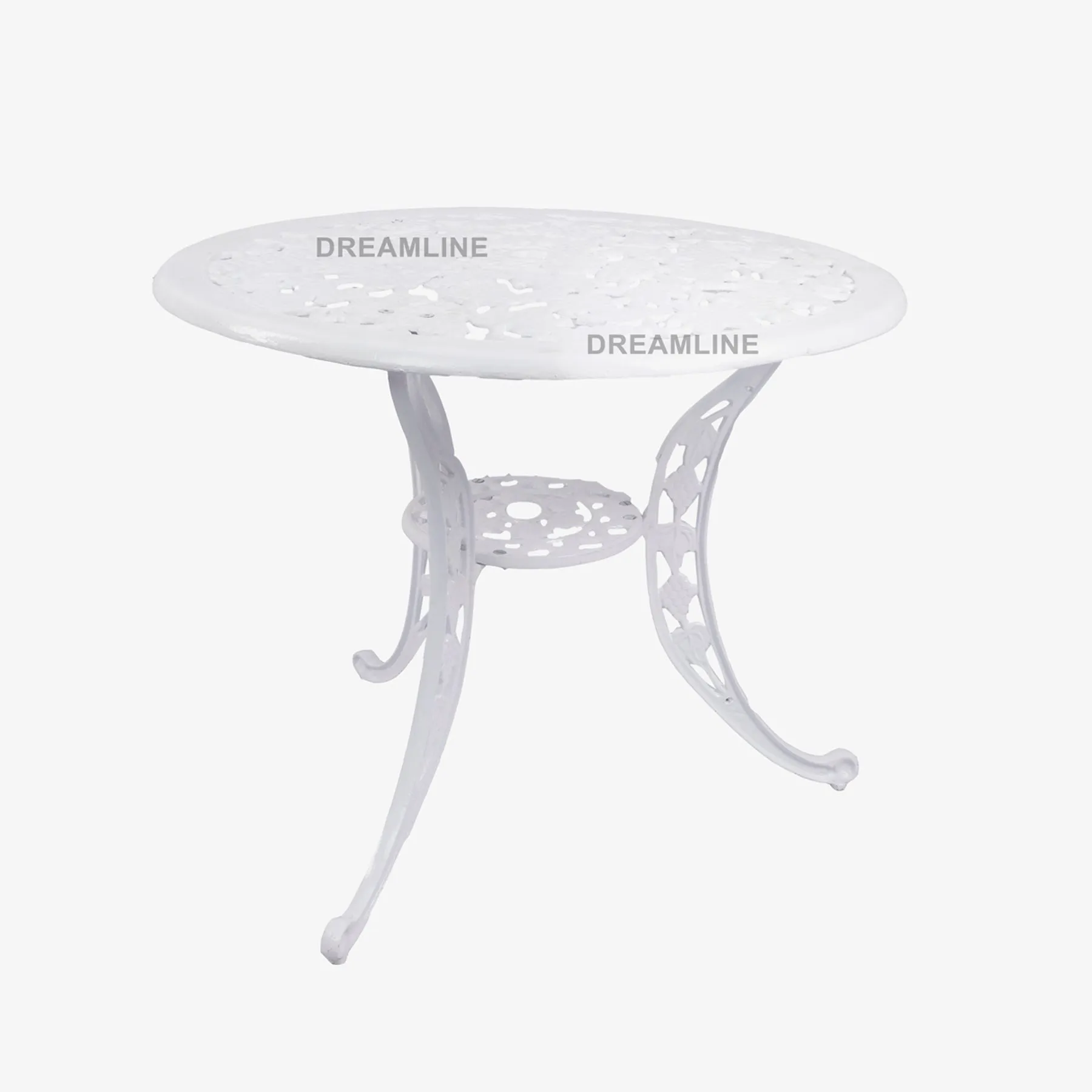 Rahel Cast Aluminium Garden Patio Seating 3 Chair and 1 Table Set