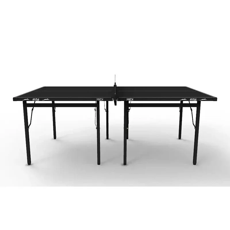 Stag Iconic Midi Black & Grey Table Tennis Table - COD Not Available