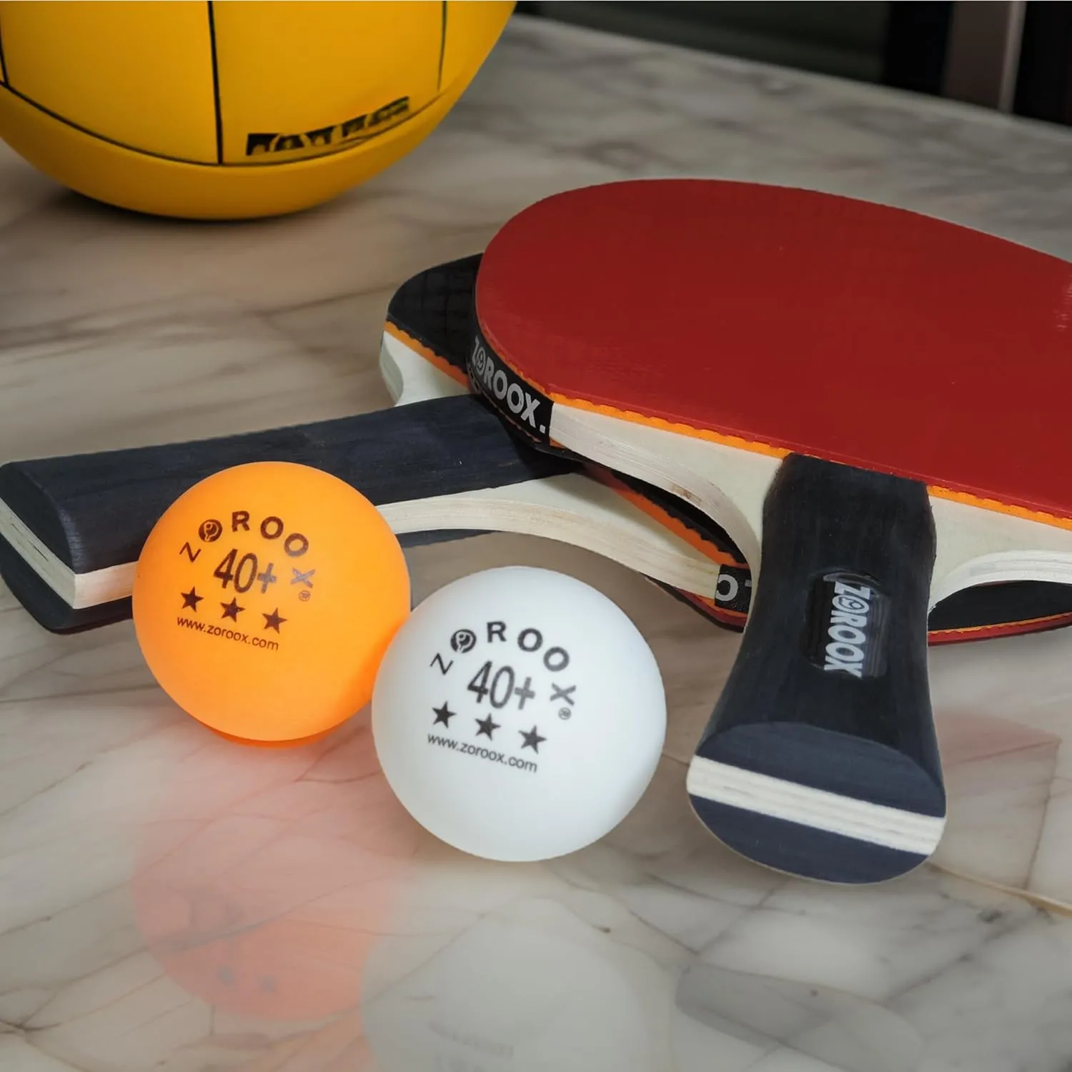 ZOROOOX High-Performance 3-Star Table Tennis Balls - Pack of | 9, 18, 36 or 72 | Orange or White | 40  ABS Competition Grade Ping Pong Balls